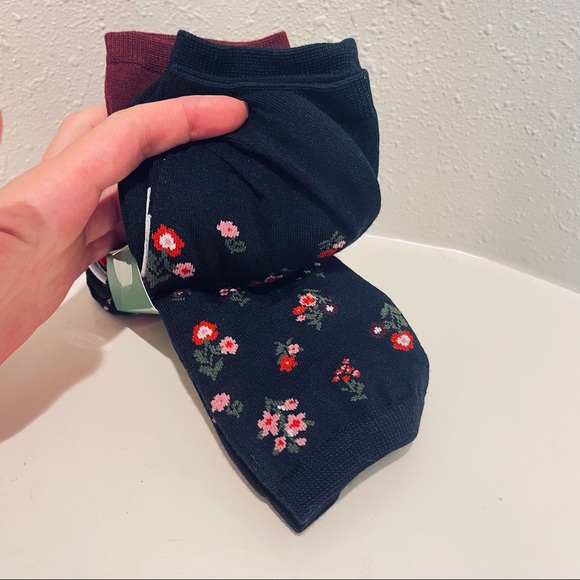 Kate Spade 3Pairs Crew Socks Floral Dots Stripes OS NWT - Picture 7 of 7